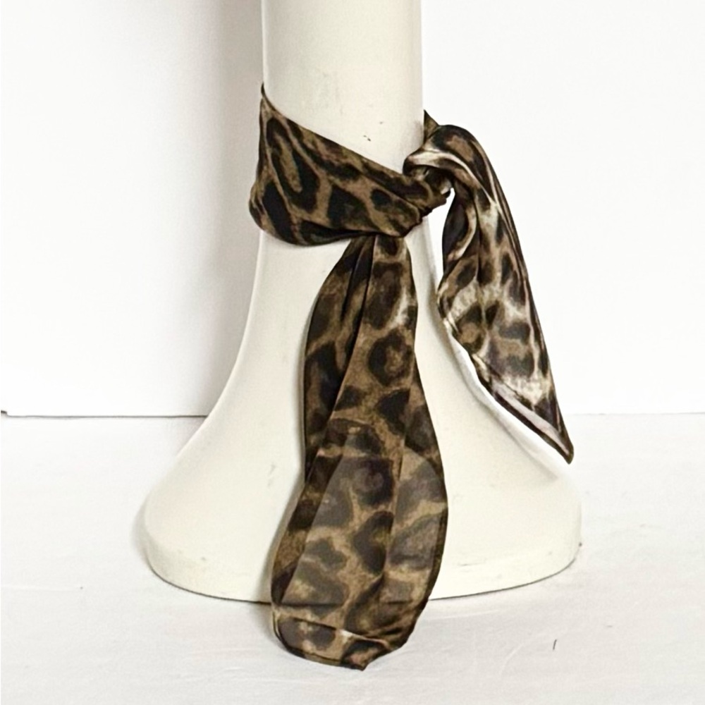 Leopard Silk Scarf